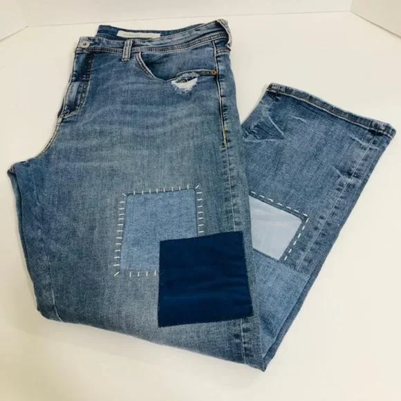 Anthropologie Blue Boyfriend Jeans - Picture 4 of 14